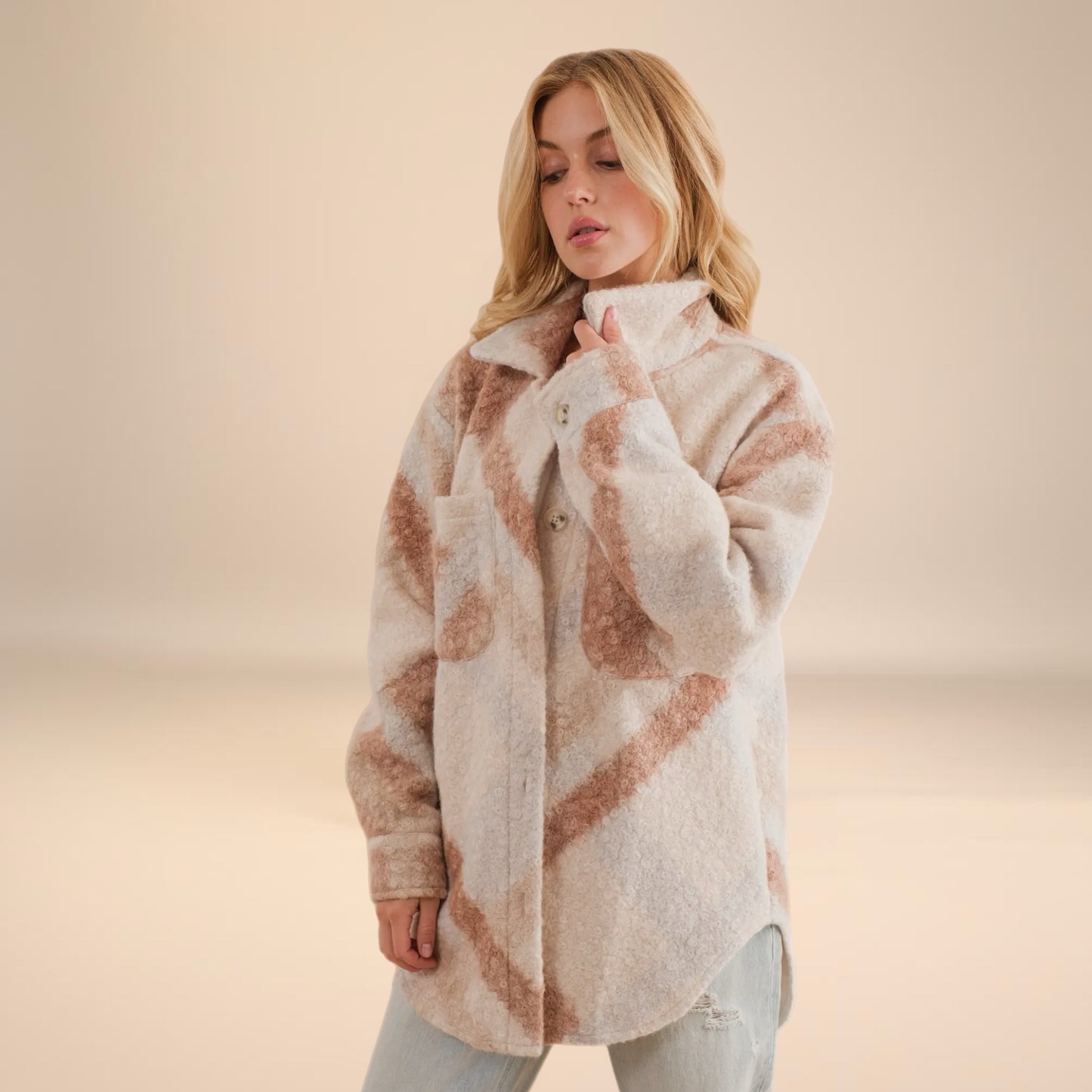 Oversized Marbled Jacket