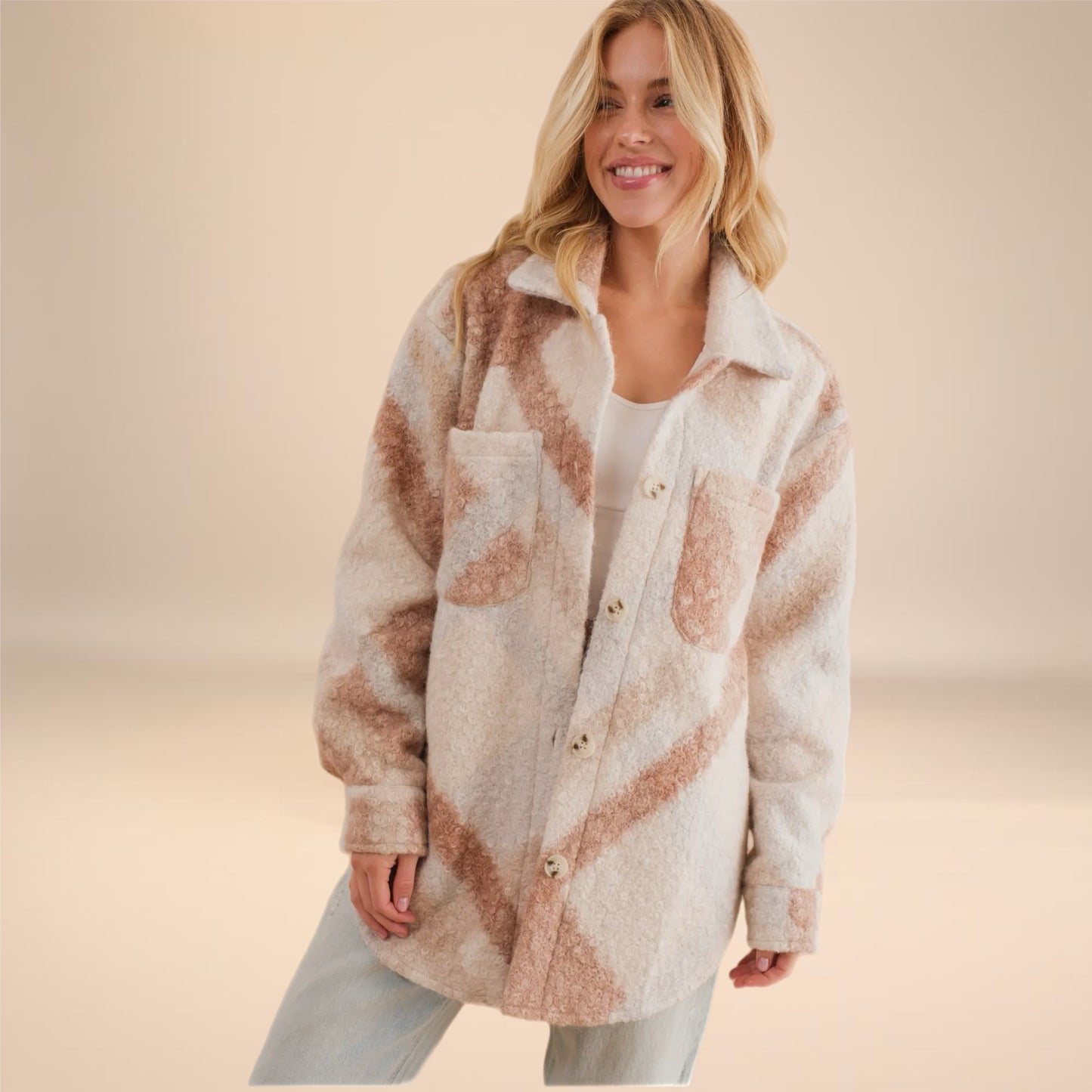 Oversized Marbled Jacket