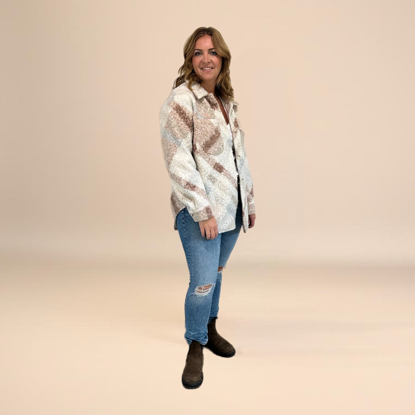 Oversized Marbled Jacket
