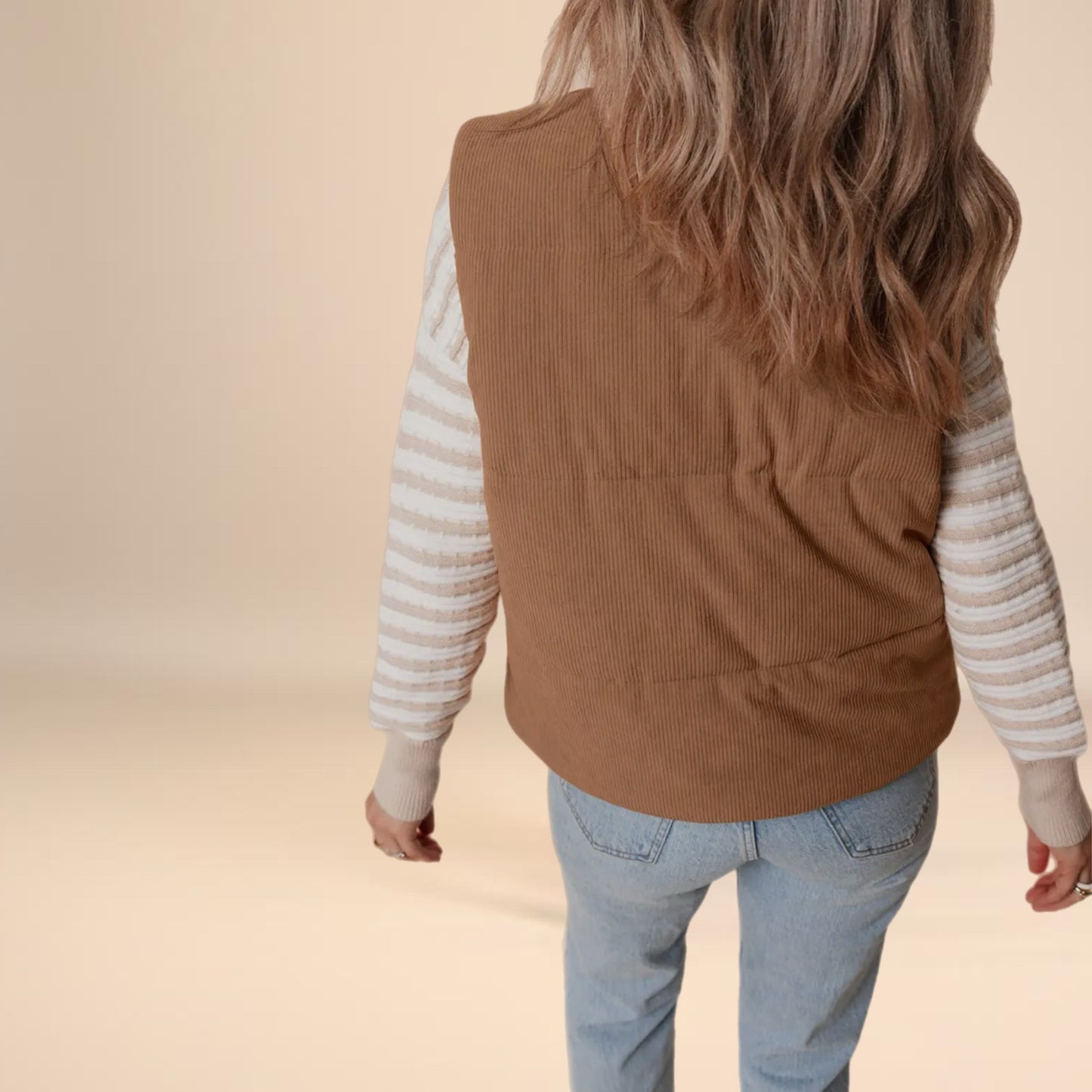 Corded Puffer Vest