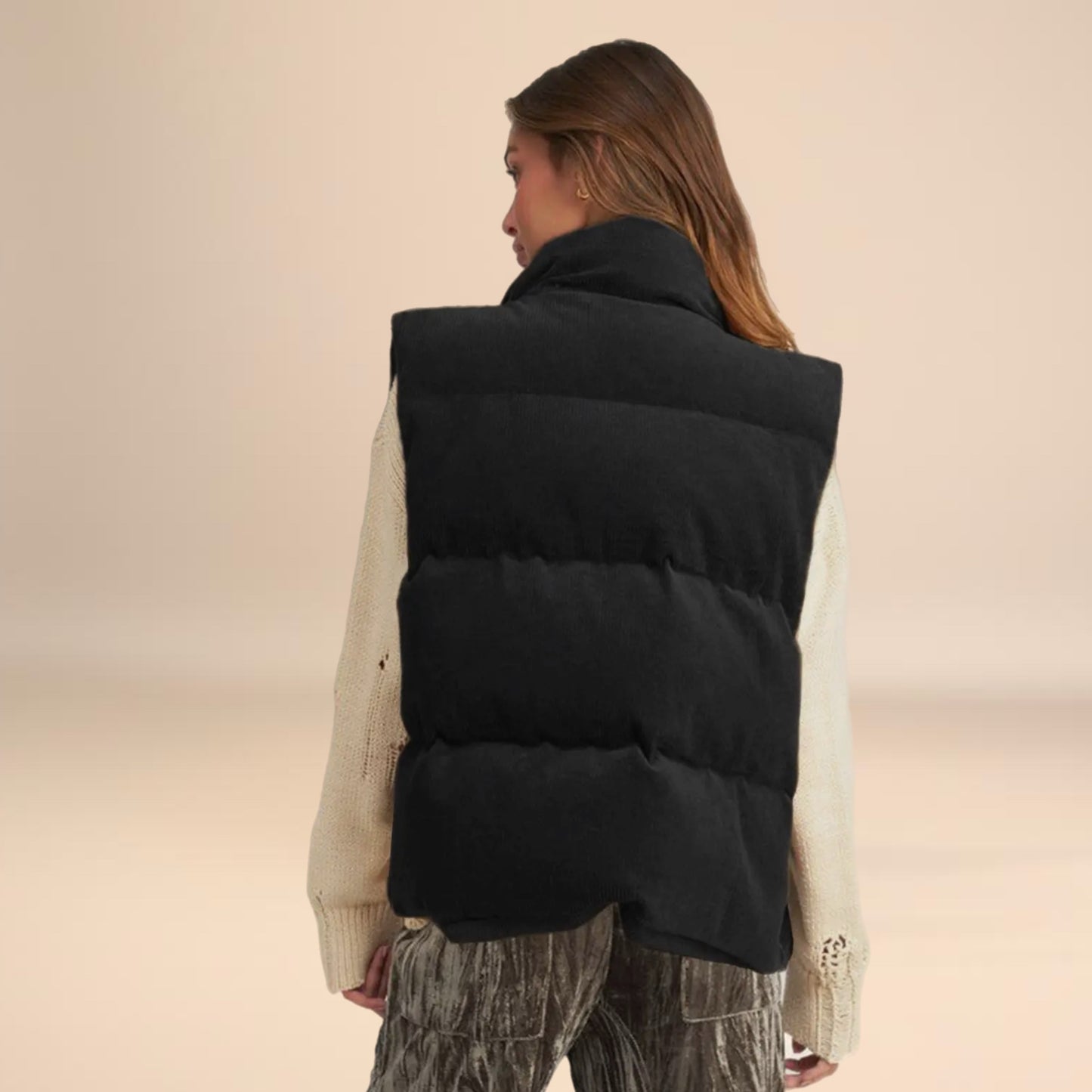 Corded Puffer Vest