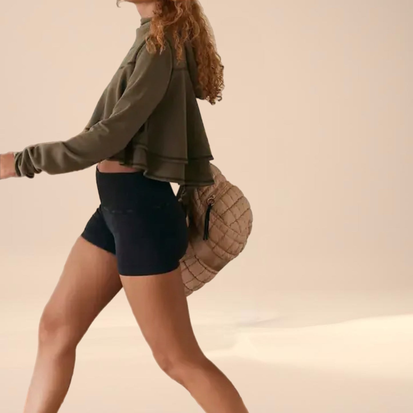 Cropped Hooded Sweatshirt