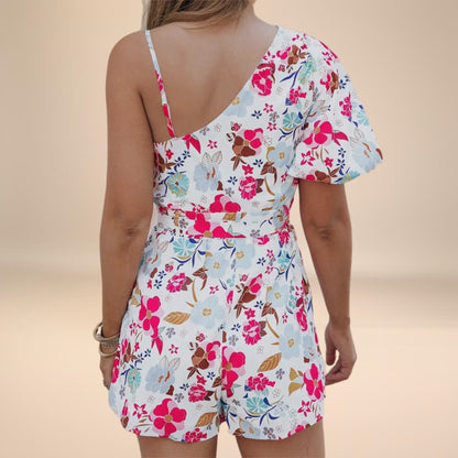 Floral Single Sleeve Romper