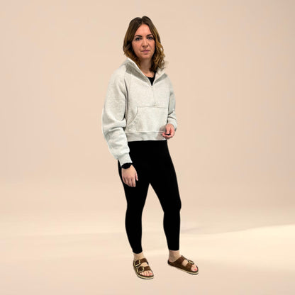 Drea Half Zip Funnel Neck